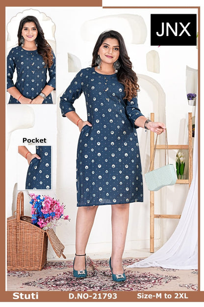 Stuti Jnx Straight Cut Kurtis Supplier