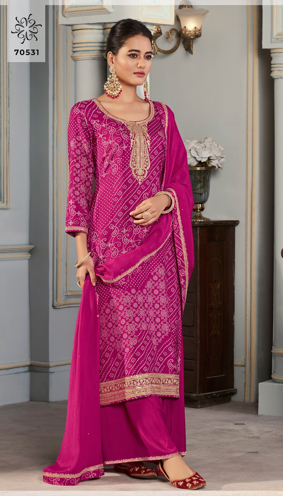 Stuti Kuleesh Vinay Fashion Llp Silk Pant Style Suits Wholesaler India