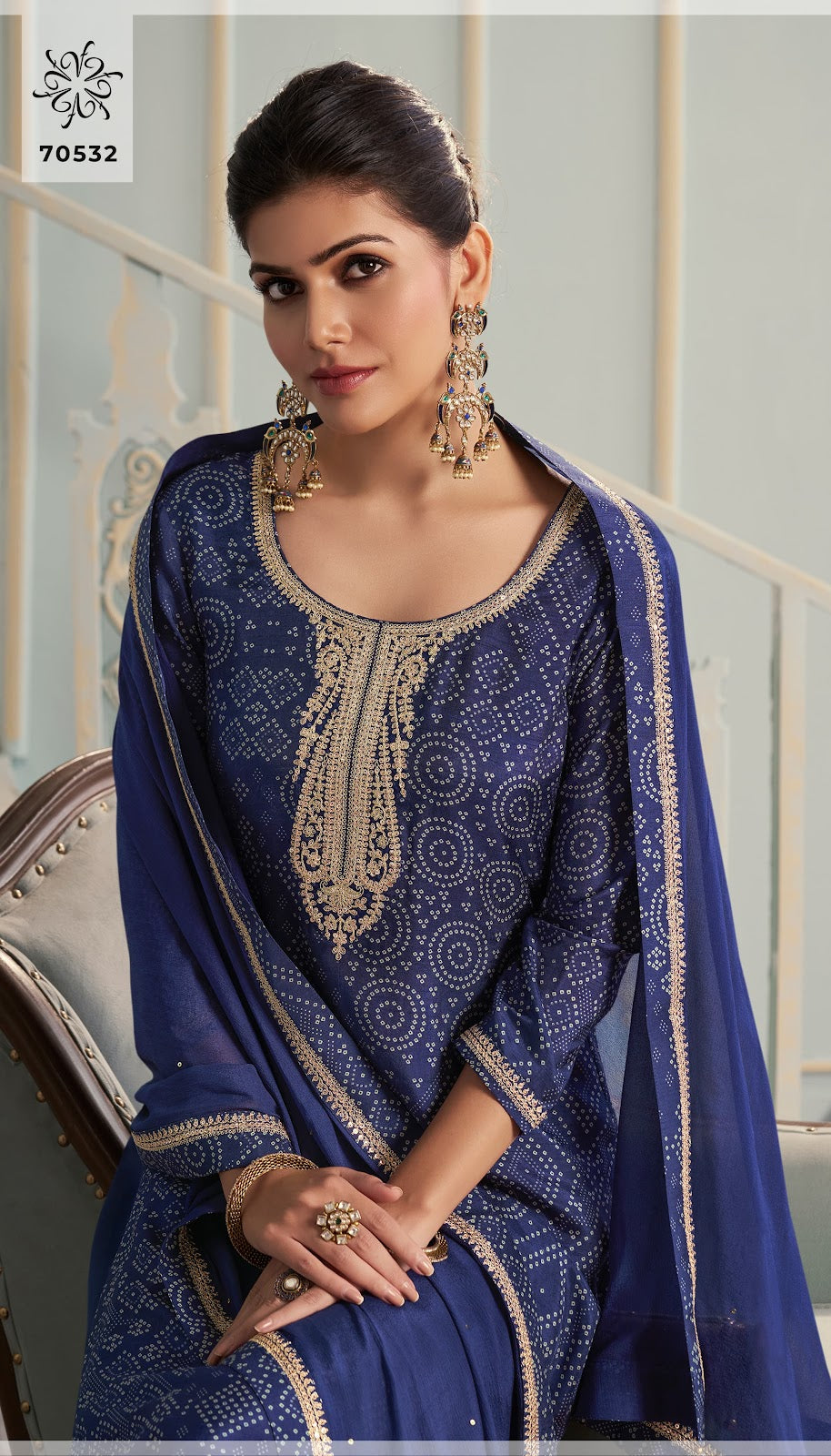 Stuti Kuleesh Vinay Fashion Llp Silk Pant Style Suits Wholesaler India