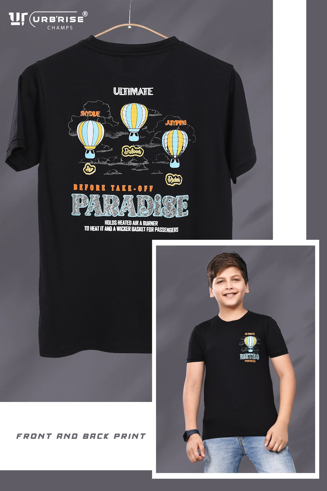 Style No 1261-1268 Urbanrise Imported Unisex Kids Tshirt Wholesaler