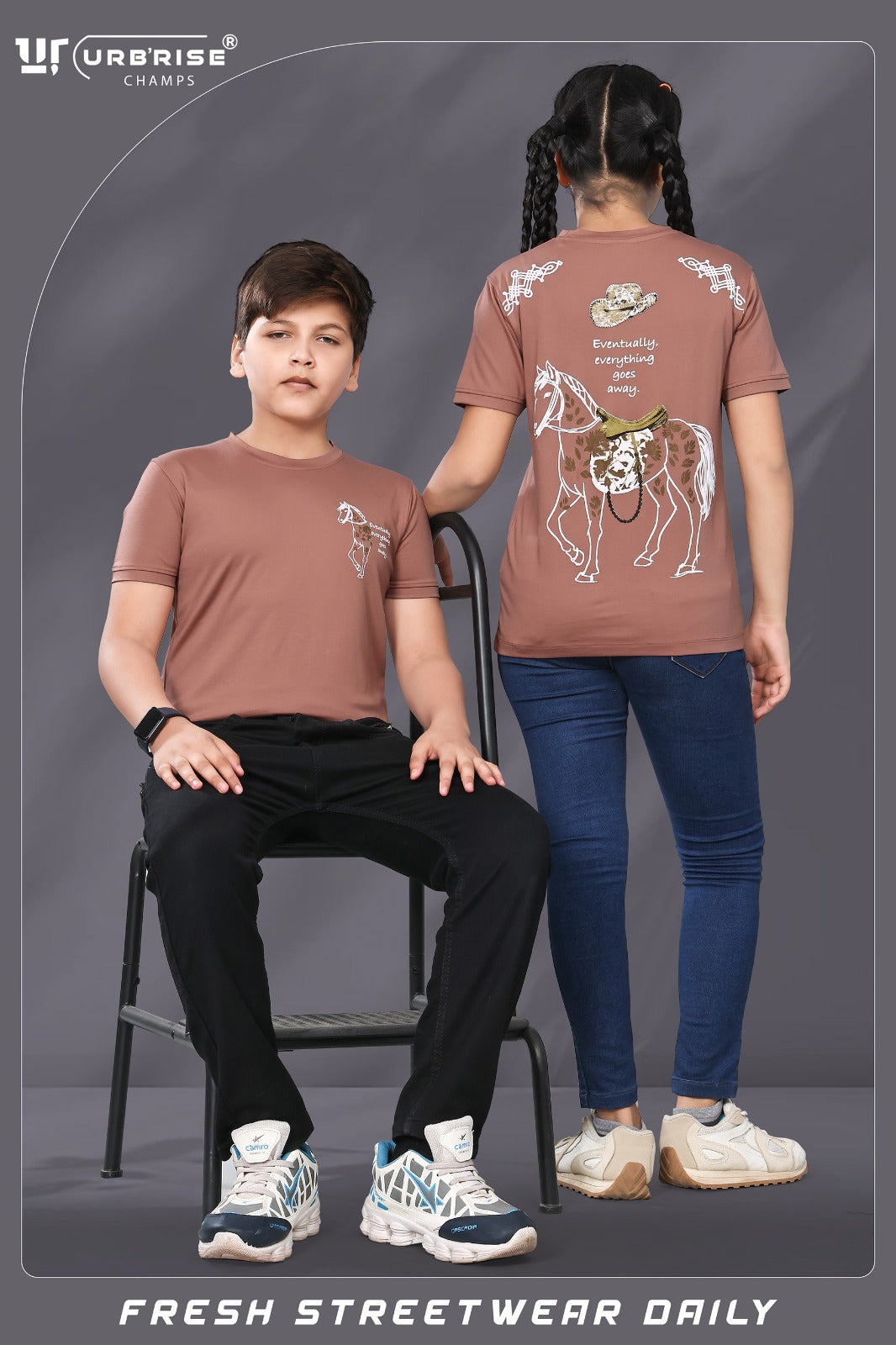 Style No 1261-1268 Urbanrise Imported Unisex Kids Tshirt Wholesaler