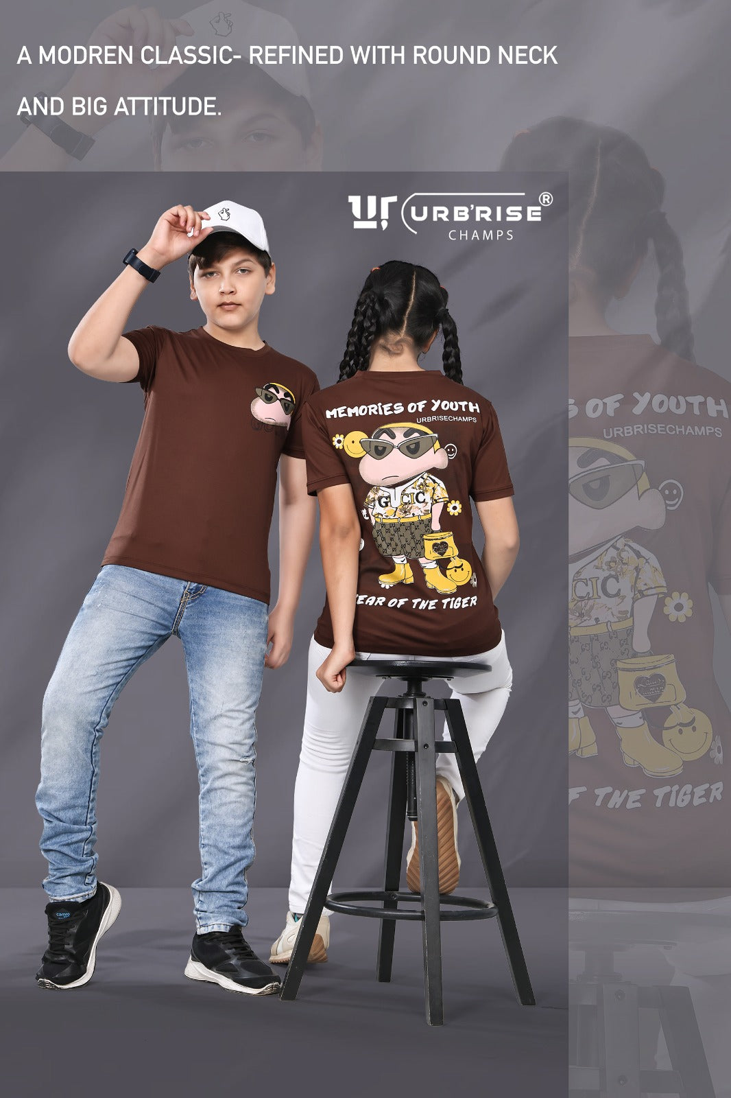 Style No 1261-1268 Urbanrise Imported Unisex Kids Tshirt Wholesaler