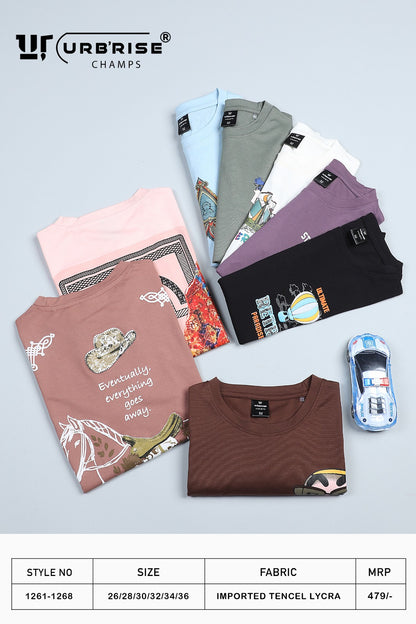 Style No 1261-1268 Urbanrise Imported Unisex Kids Tshirt Wholesaler