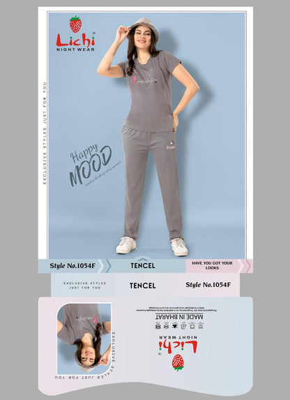 Style 1054 Lichi Tencil Pyjama Night Suits Supplier Gujarat