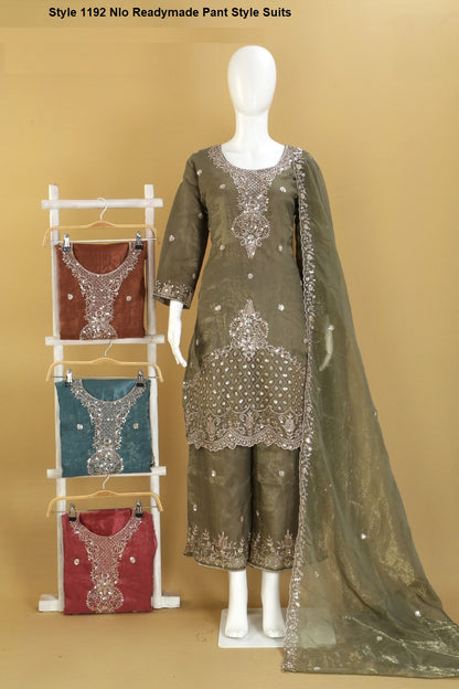 Style 1192 Nlo Silk Readymade Pant Style Suits Wholesaler Gujarat