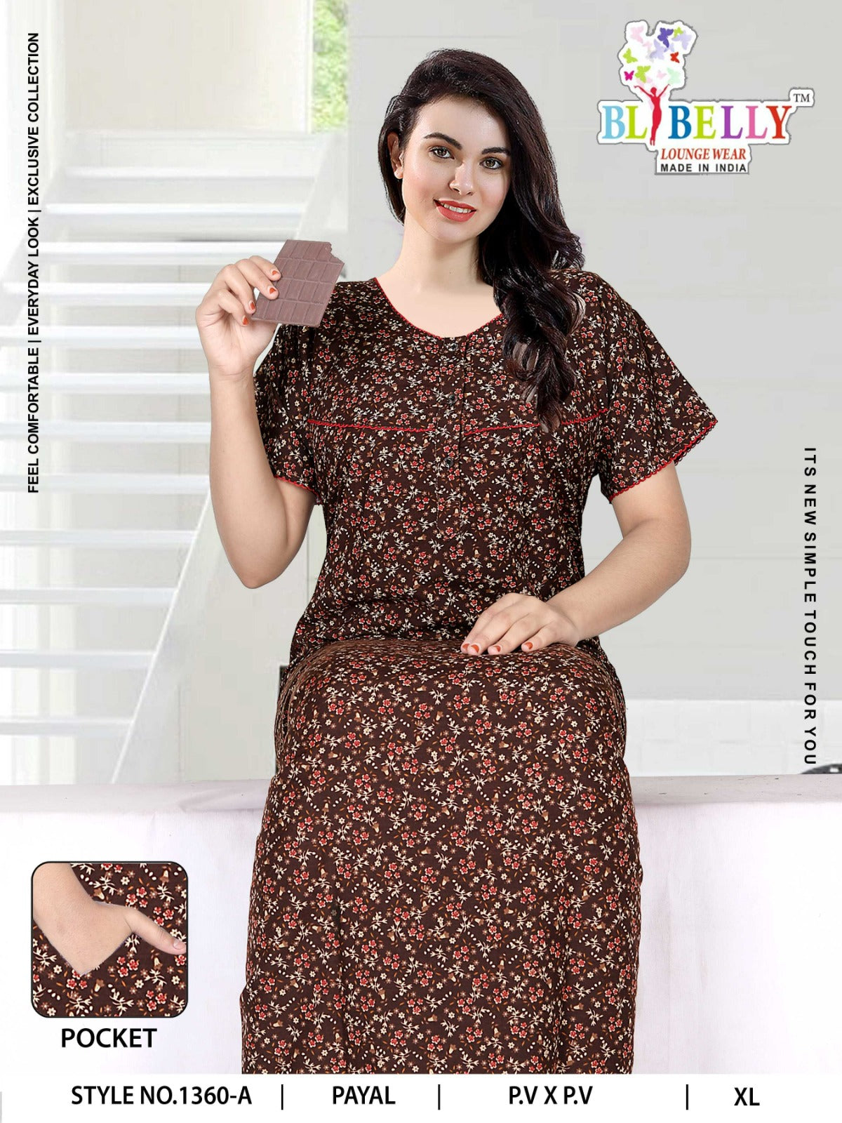 Style 1350-1363 Payal Belly Pv Night Gowns Manufacturer Gujarat