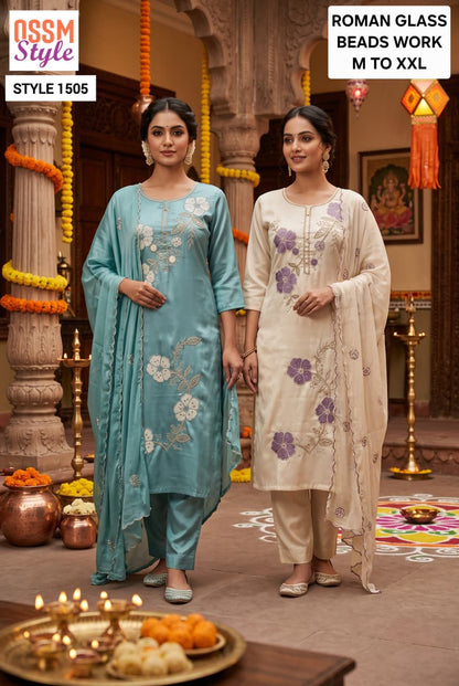 Style 1501-1505 Ossm Roman Readymade Pant Style Suits Wholesale Price