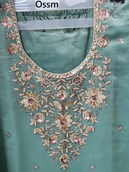 Style 1620-1625 Ossm Tissue Readymade Plazzo Style Suits Exporter