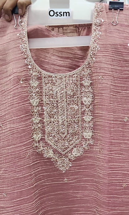 Style 1620-1625 Ossm Tissue Readymade Plazzo Style Suits Exporter