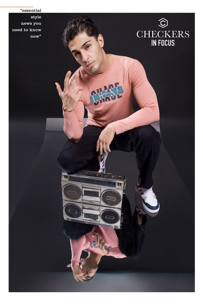 Style 171-178 Checkers Canvas Mens Tshirts Wholesaler India