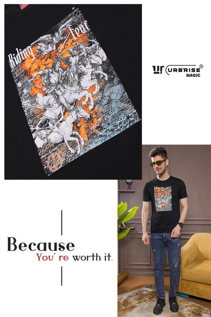 Style 1767-1774 Urbanrise Cotton Biowashed Mens Tshirts Manufacturer