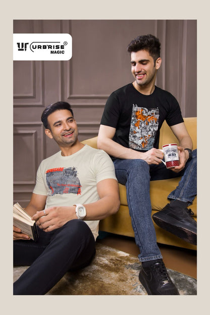 Style 1767-1774 Urbanrise Cotton Biowashed Mens Tshirts Manufacturer