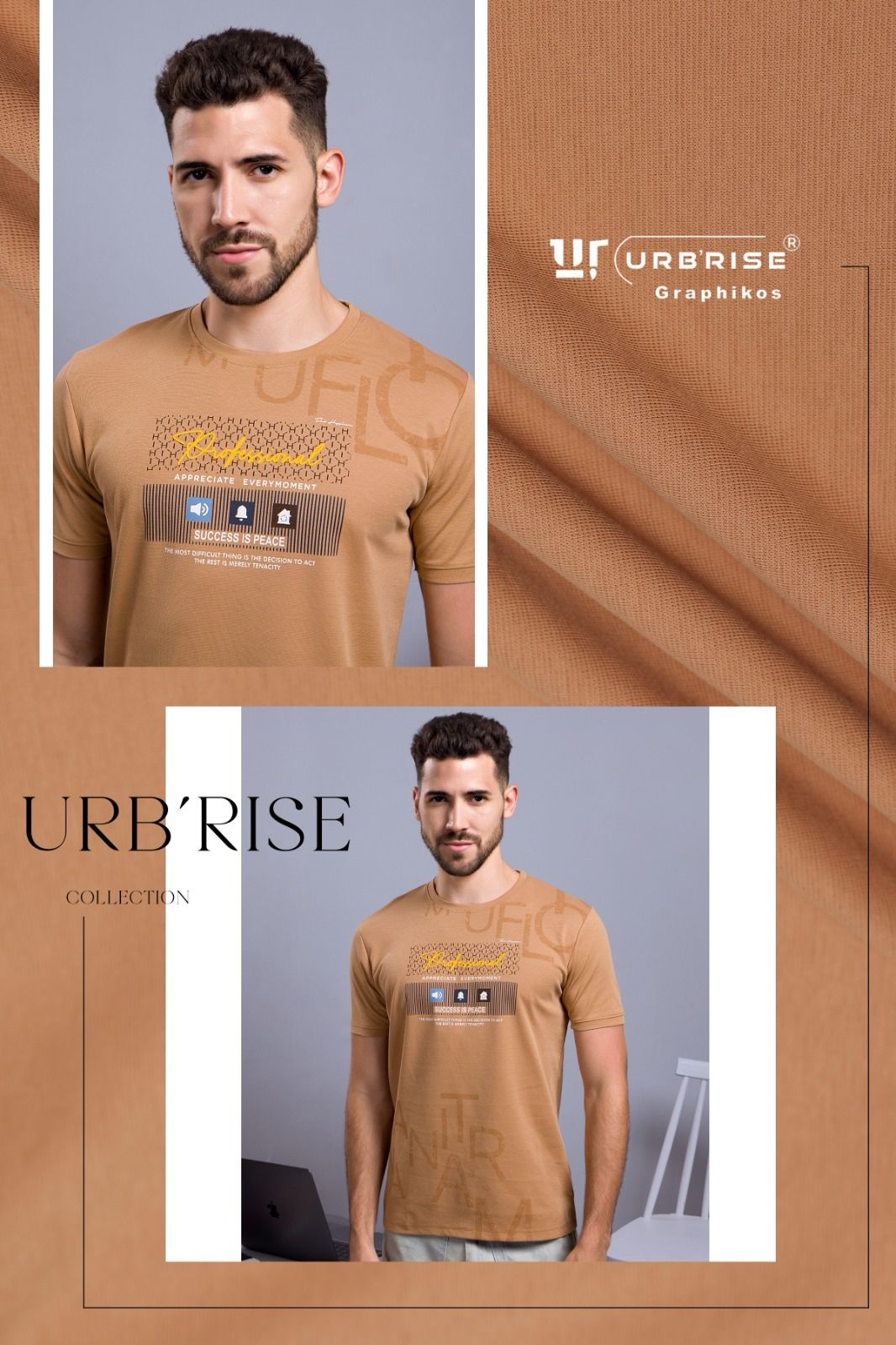 Style 1865-1872 Urbanrise Canvas Mens Tshirts Supplier