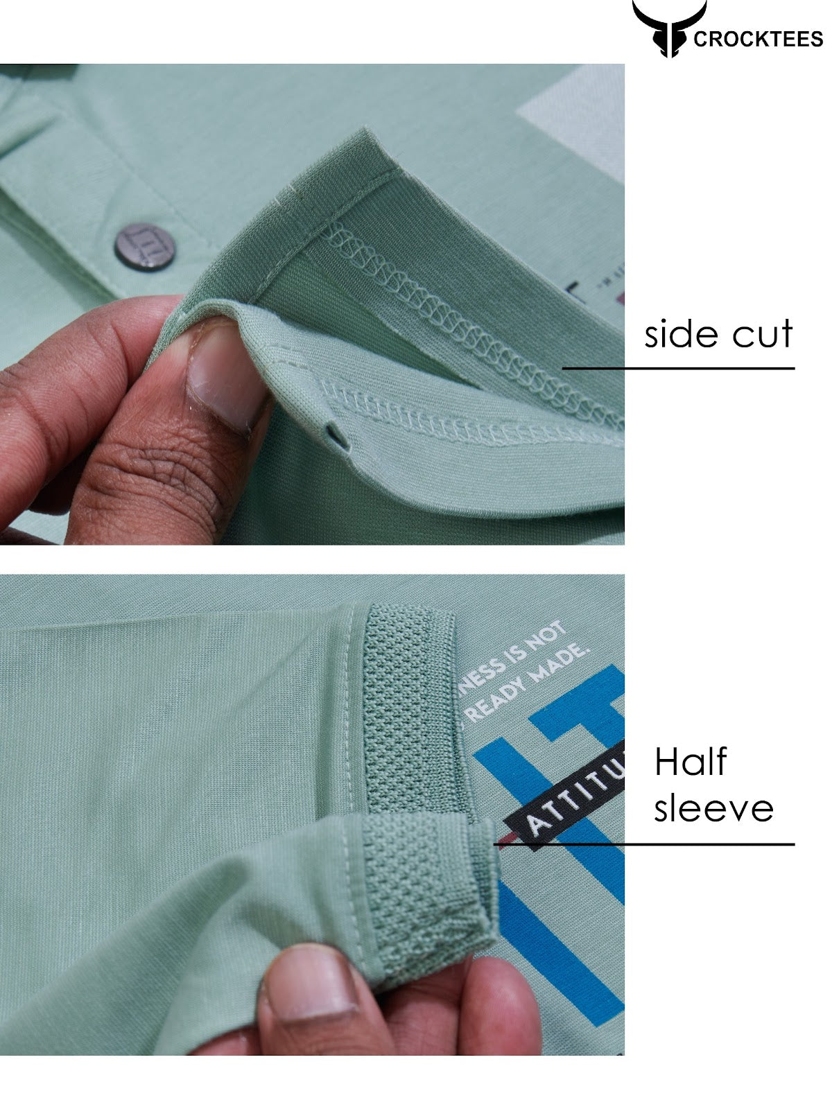 Style 2327 Crocktees Tencil Lycra Mens Tshirts Supplier