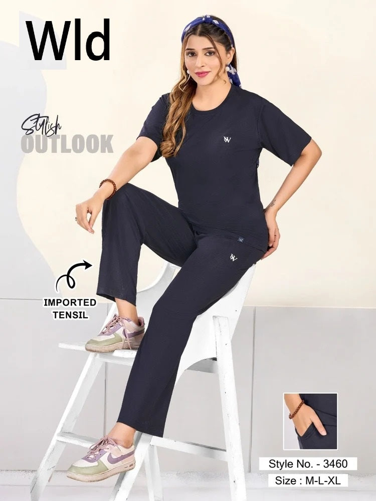 Style 3460 A Wld Tencil Plazzo Night Suits Manufacturer Ahmedabad