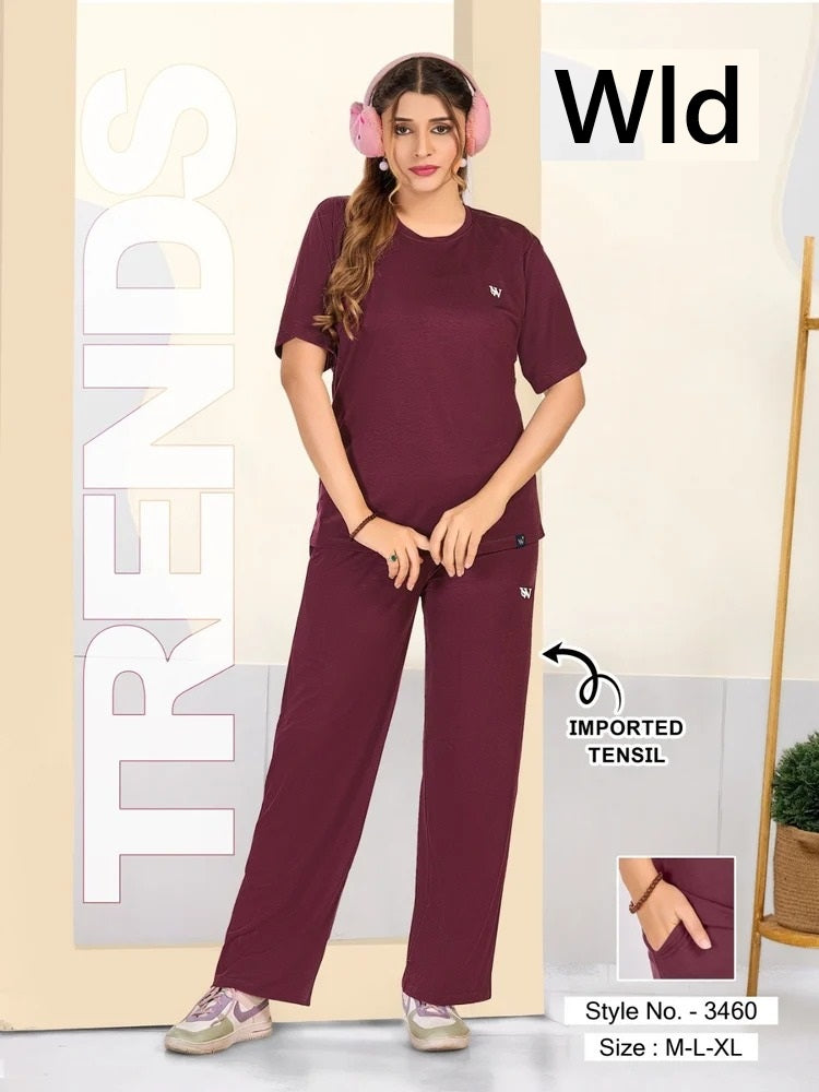 Style 3460 A Wld Tencil Plazzo Night Suits Manufacturer Ahmedabad