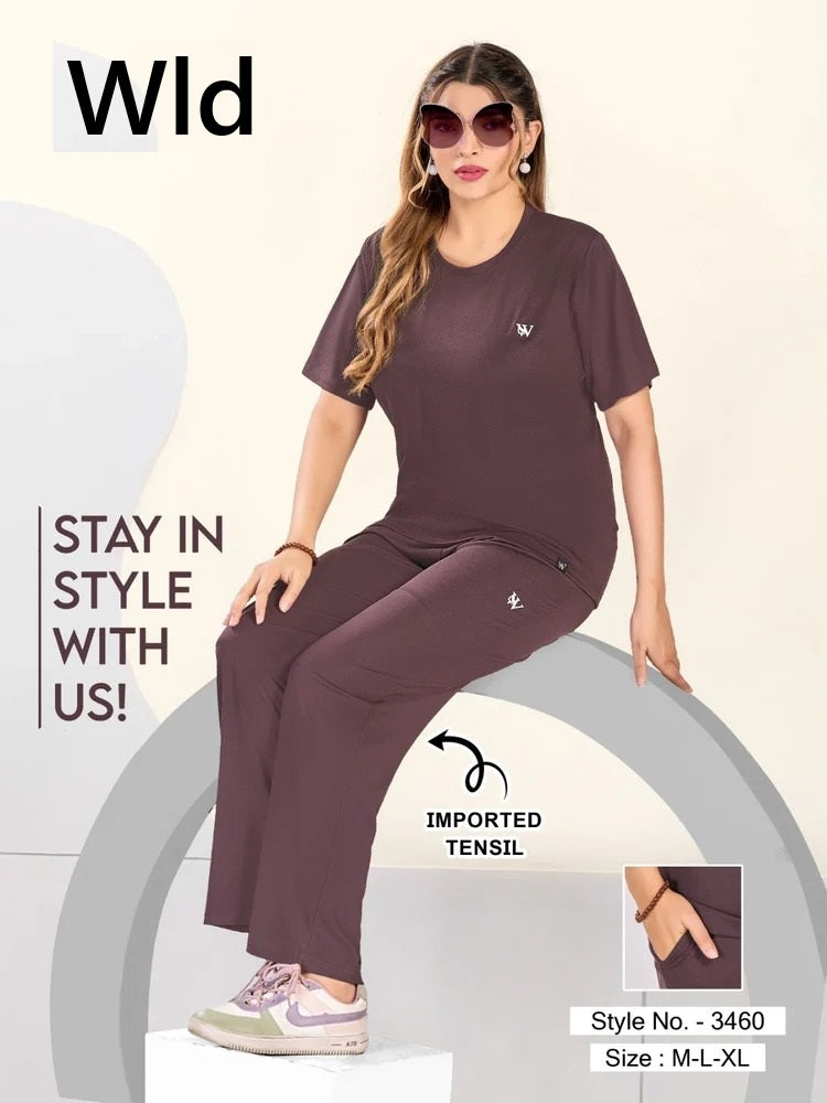 Style 3460 A Wld Tencil Plazzo Night Suits Manufacturer Ahmedabad