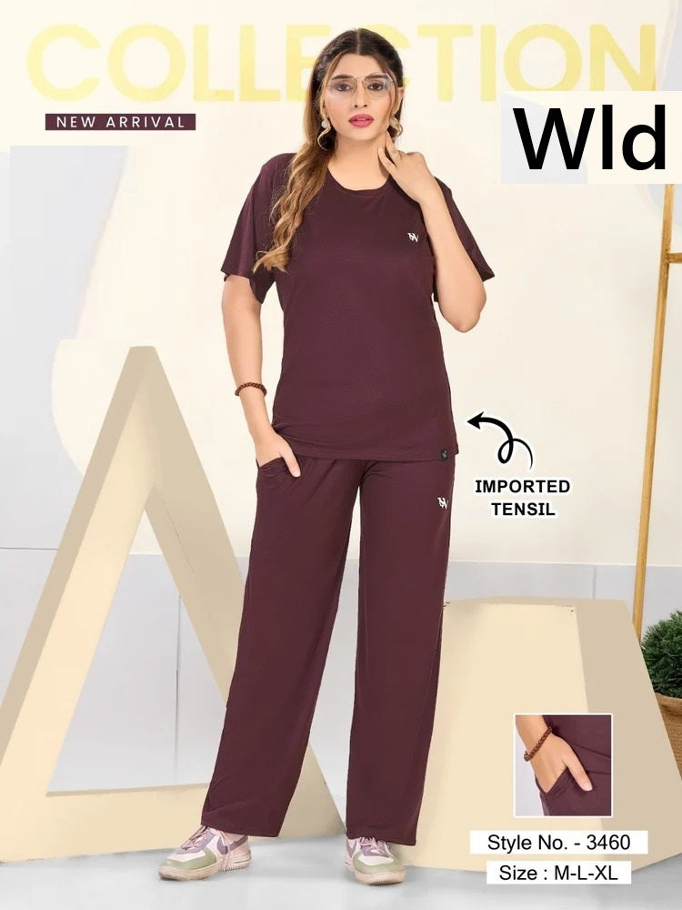 Style 3460 A Wld Tencil Plazzo Night Suits Manufacturer Ahmedabad