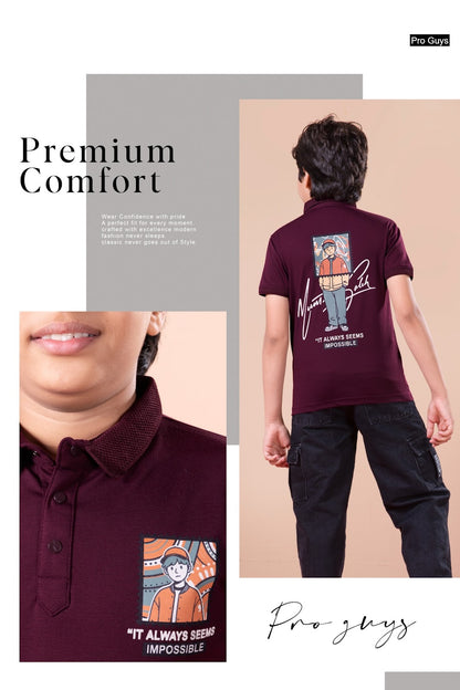 Style 4045 Pro Guys Tencil Lycra Boys Tshirt Wholesale Price