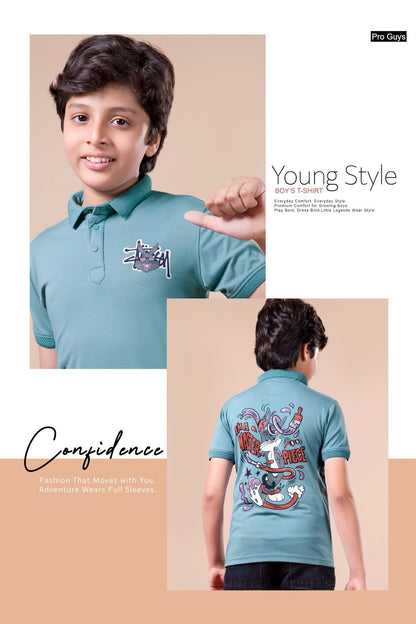 Style 4045 Pro Guys Tencil Lycra Boys Tshirt Wholesale Price
