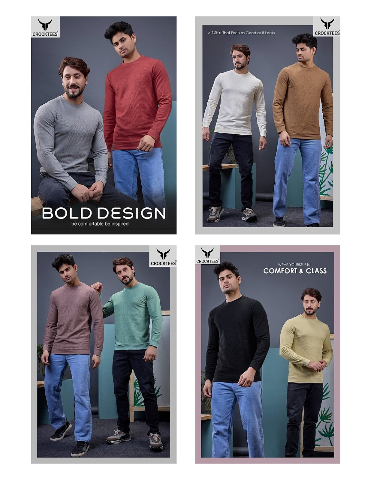 Style 438 Crocktees Interlock Mens Tshirts Exporter