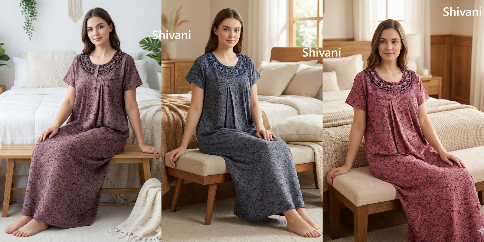 Style 51-68 Shivani Alpine Night Gowns Exporter