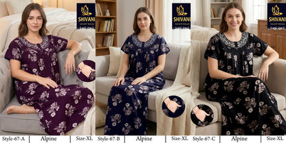 Style 51-68 Shivani Alpine Night Gowns Exporter