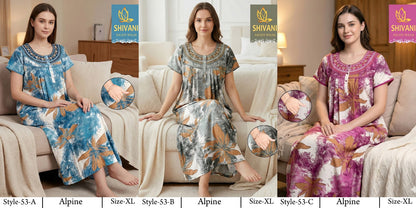 Style 51-68 Shivani Alpine Night Gowns Exporter