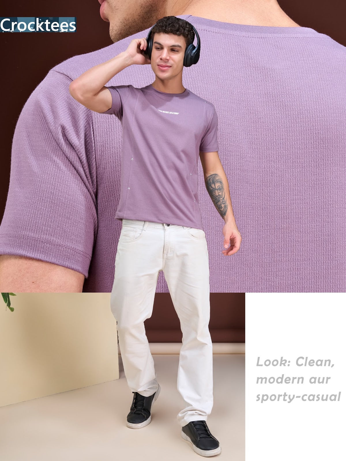 Style 5171 Crocktees Knit Mens Tshirts Exporter Gujarat