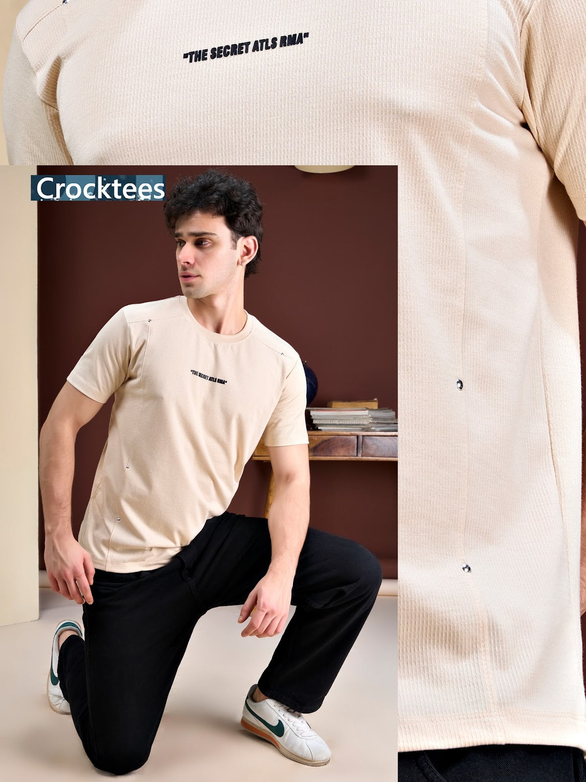 Style 5171 Crocktees Knit Mens Tshirts Exporter Gujarat