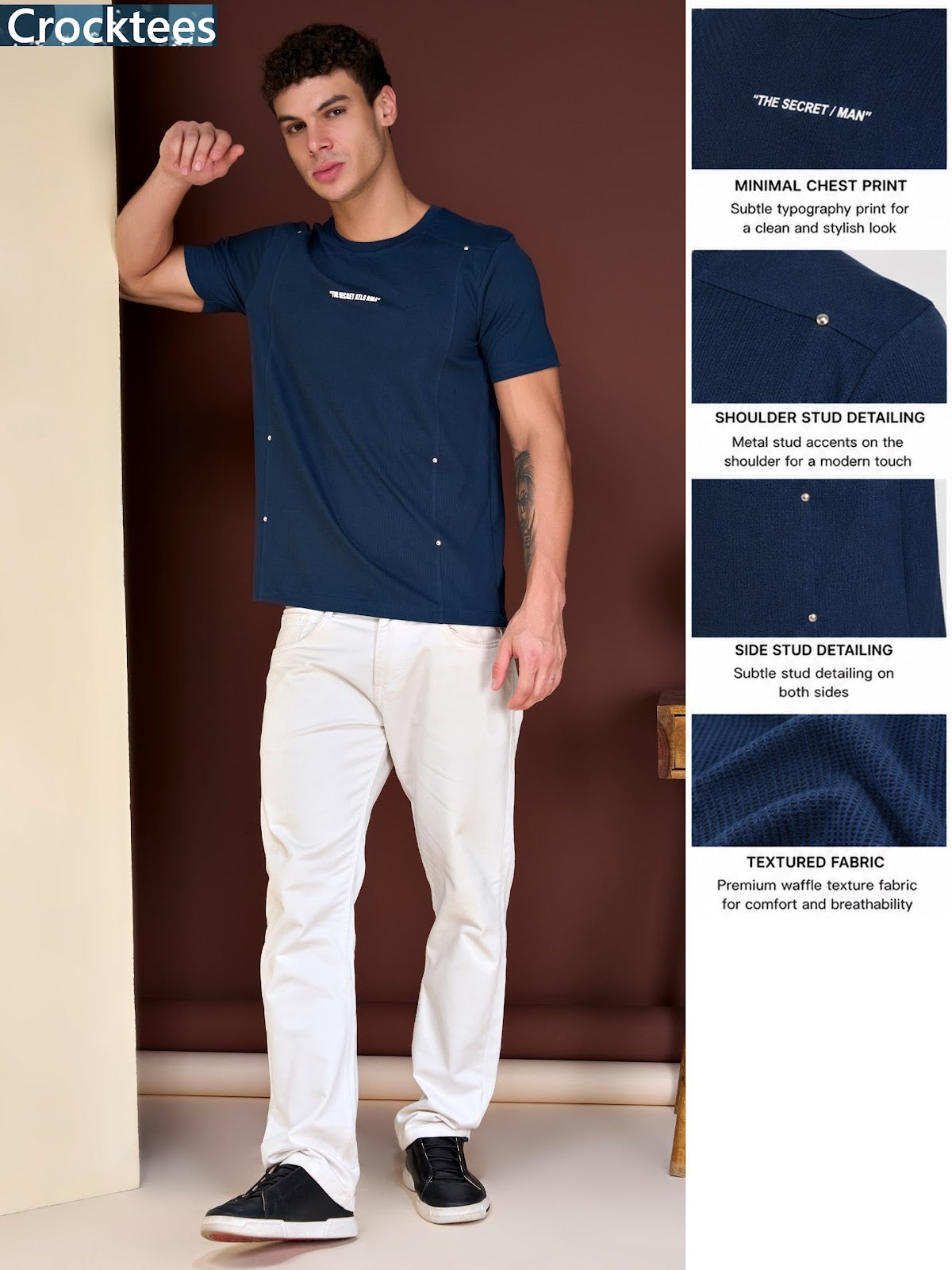 Style 5171 Crocktees Knit Mens Tshirts Exporter Gujarat