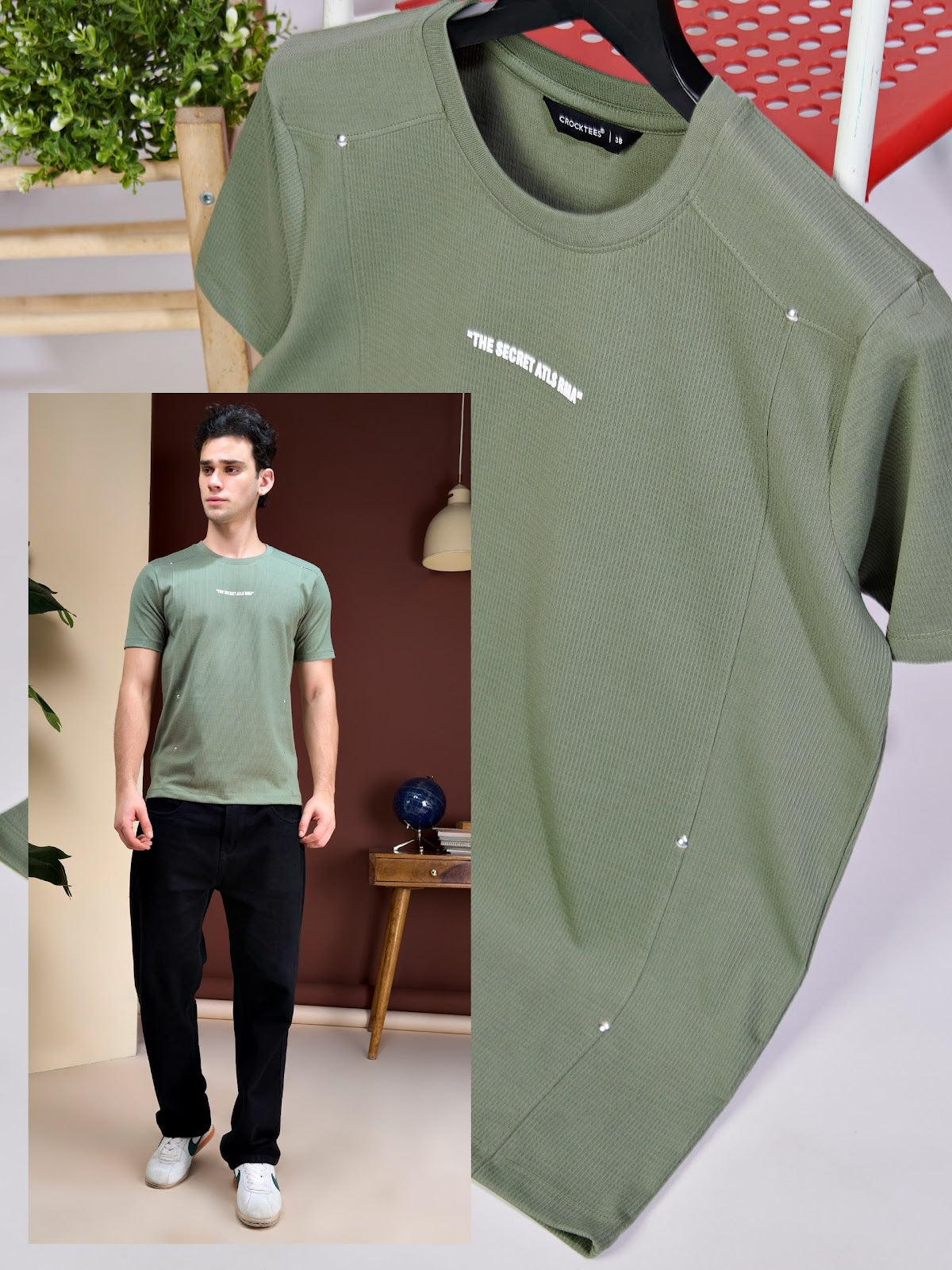 Style 5171 Crocktees Knit Mens Tshirts Exporter Gujarat