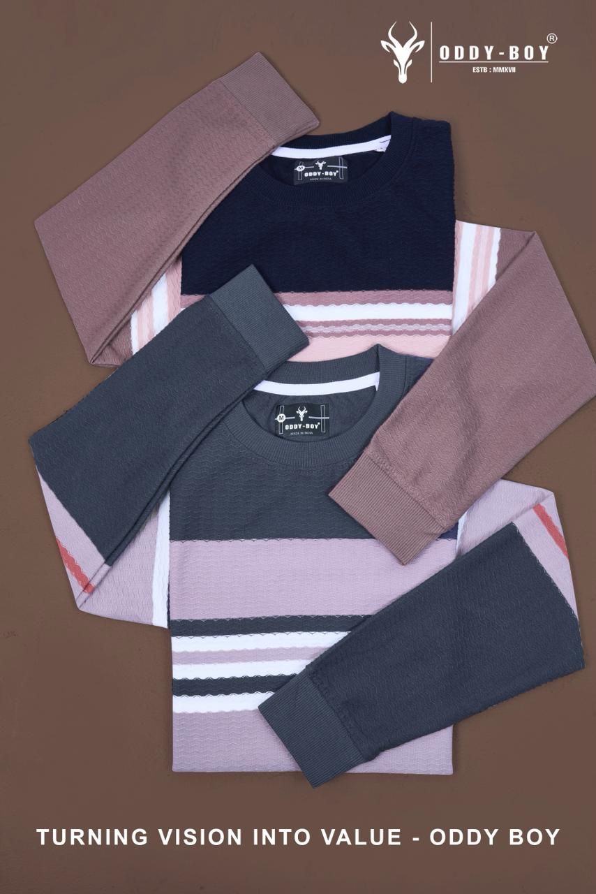 Style 643 We 19-21 Oddy Boy Wave Striper Mens Tshirts Wholesaler India