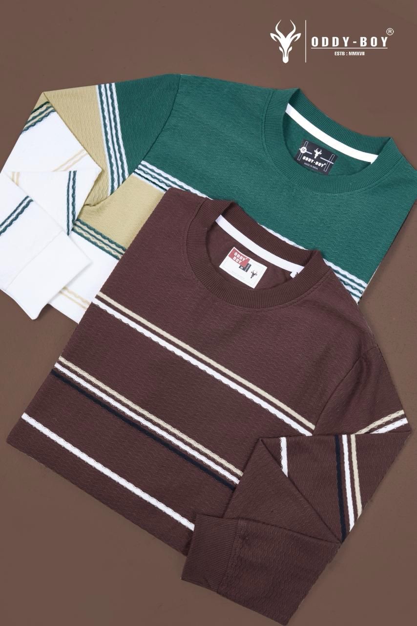 Style 643 We 19-21 Oddy Boy Wave Striper Mens Tshirts Wholesaler India