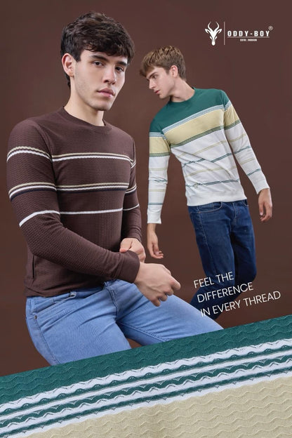 Style 643 We 19-21 Oddy Boy Wave Striper Mens Tshirts Wholesaler India