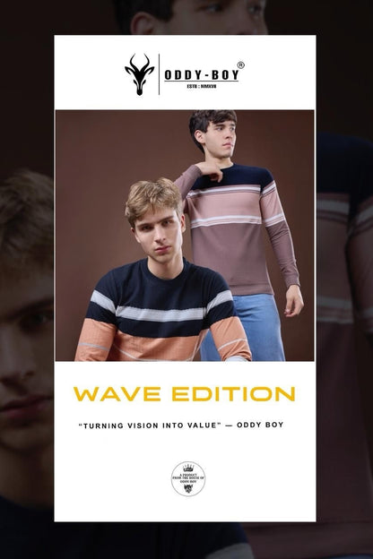 Style 643 We 19-21 Oddy Boy Wave Striper Mens Tshirts Wholesaler India