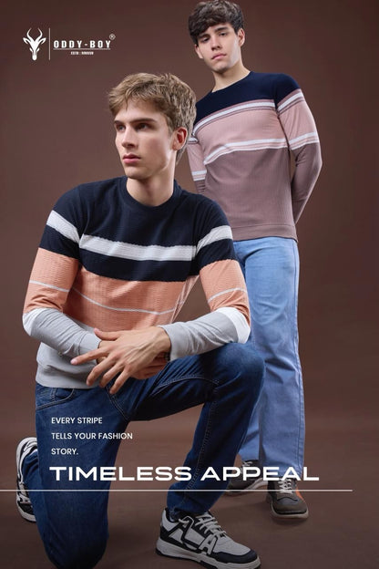 Style 643 We 19-21 Oddy Boy Wave Striper Mens Tshirts Wholesaler India