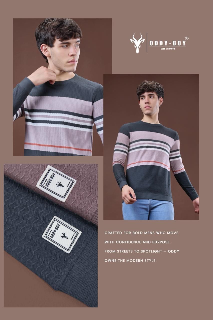 Style 643 We 19-21 Oddy Boy Wave Striper Mens Tshirts Wholesaler India