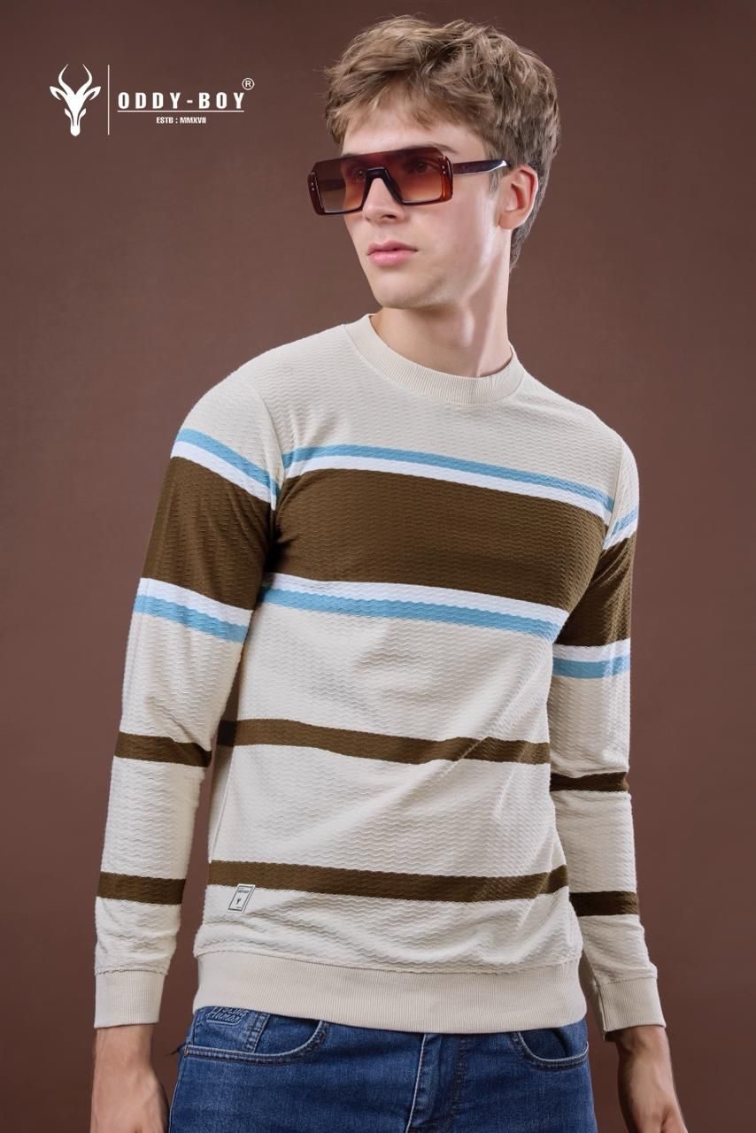 Style 643 We 19-21 Oddy Boy Wave Striper Mens Tshirts Wholesaler India