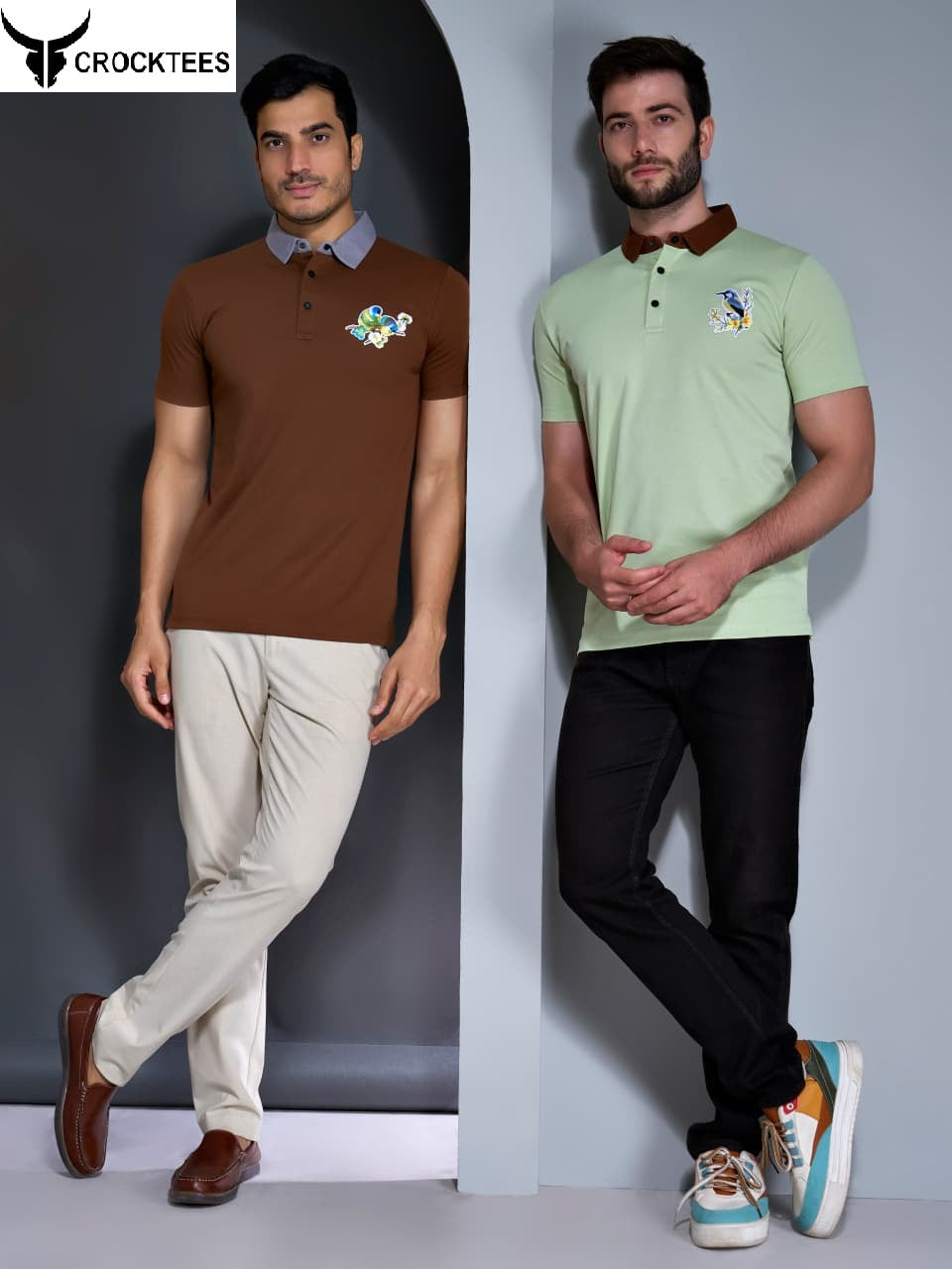 Style 7071 Crocktees Cotton Mens Tshirts Supplier Ahmedabad
