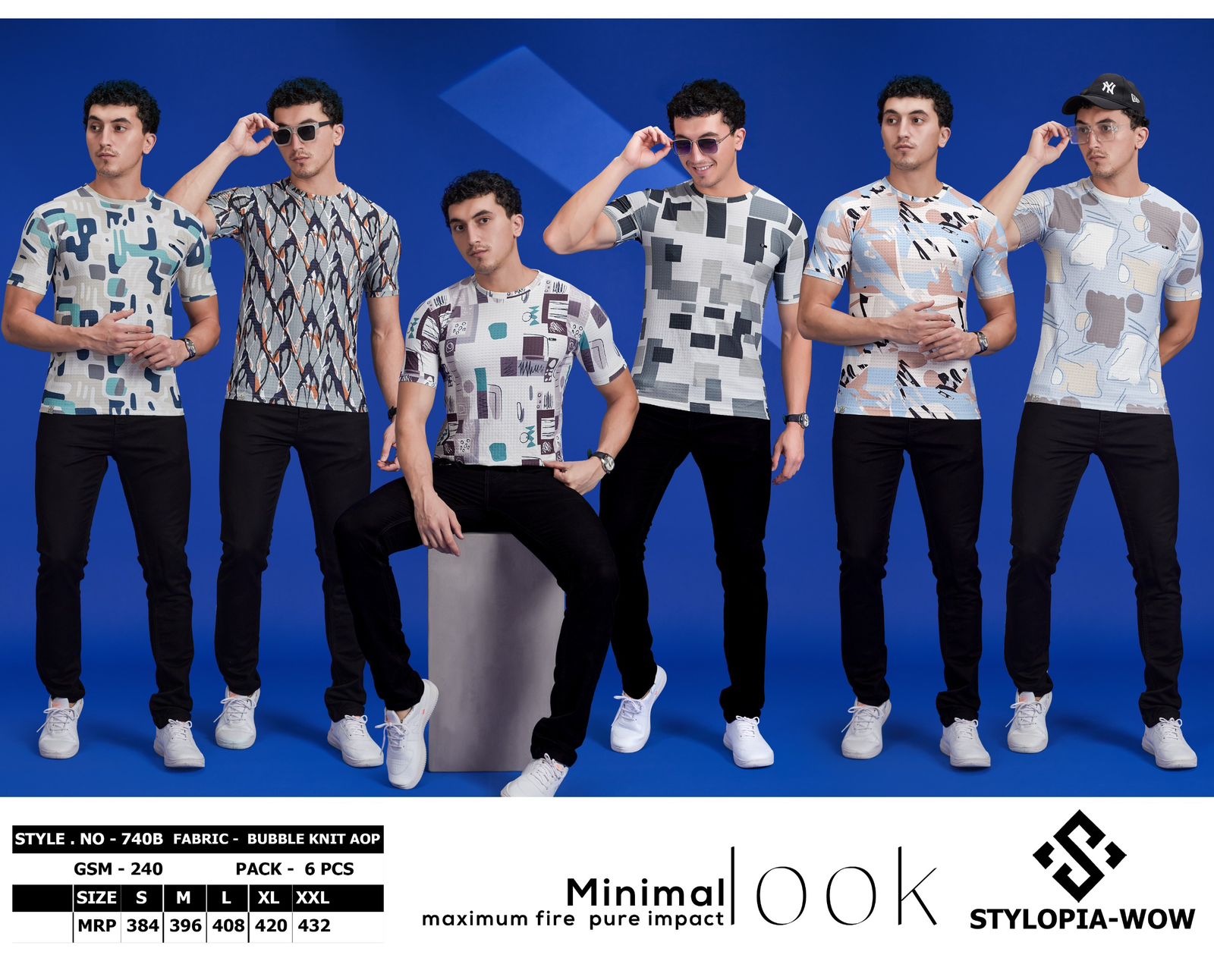 Style 740B Stylopia Wow Knit Mens Tshirts Supplier Ahmedabad