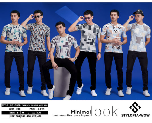 Style 740B Stylopia Wow Knit Mens Tshirts Supplier Ahmedabad