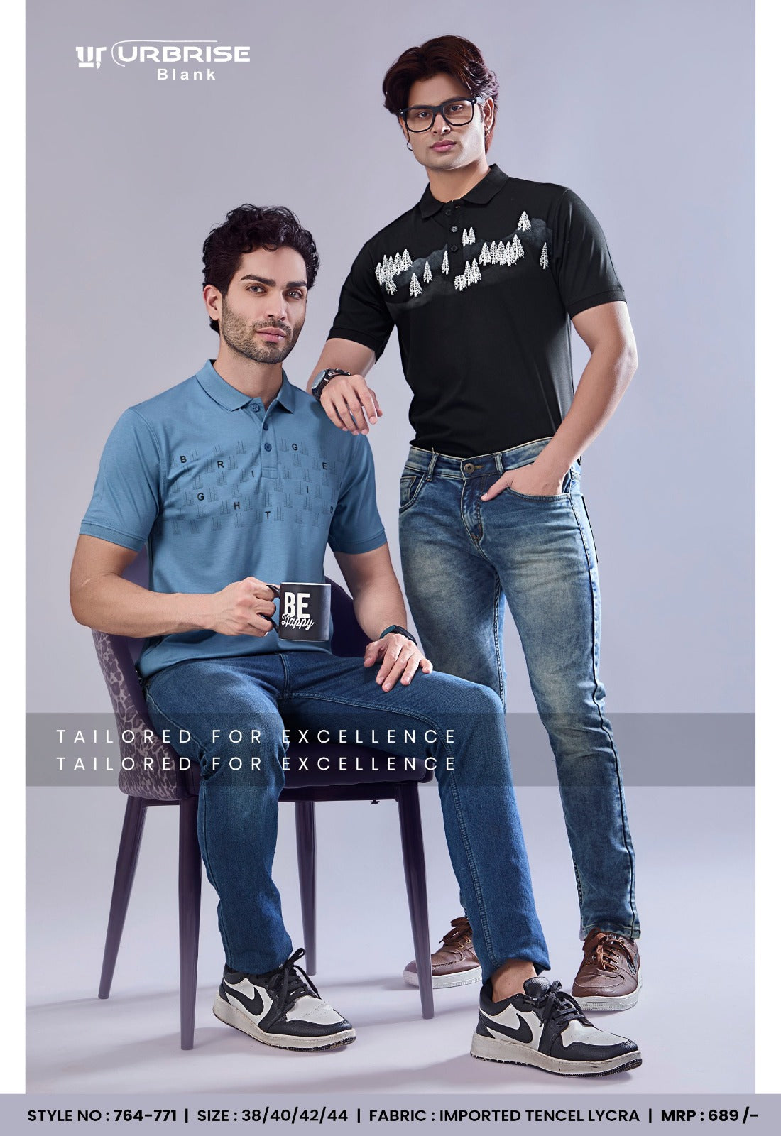 Style 764-771 Urbanrise Imported Mens Tshirts Manufacturer Ahmedabad
