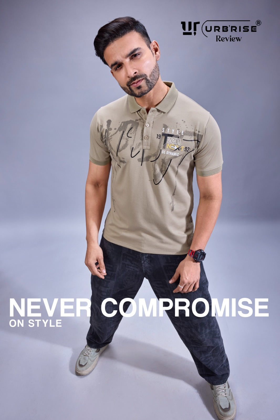 Style 787-794 Urbanrise Tencil Lycra Mens Tshirts Exporter Ahmedabad