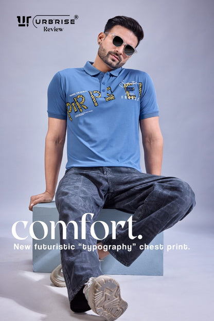 Style 787-794 Urbanrise Tencil Lycra Mens Tshirts Exporter Ahmedabad