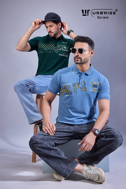 Style 787-794 Urbanrise Tencil Lycra Mens Tshirts Exporter Ahmedabad