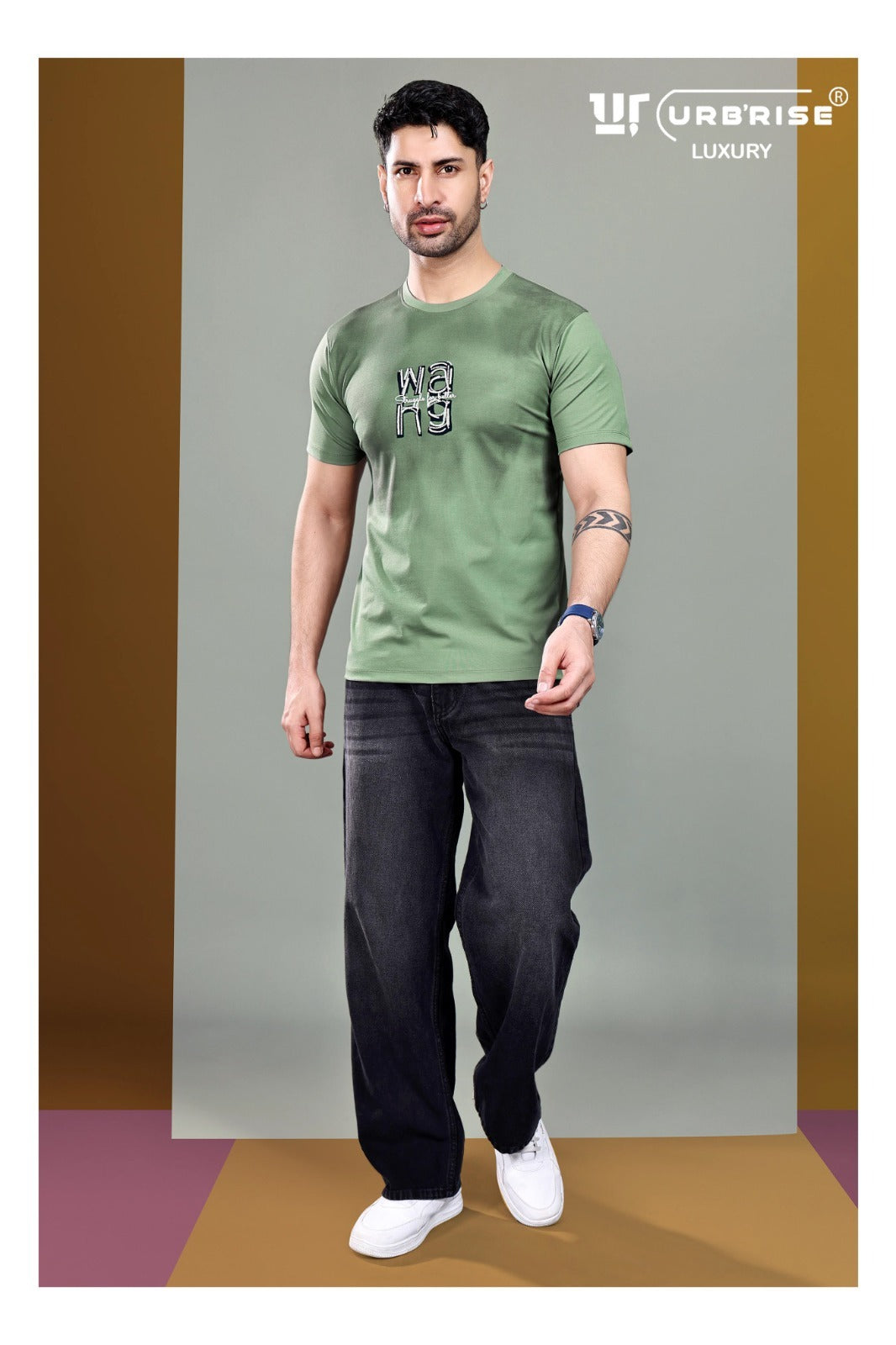 Style 864-871 Urbanrise Imported Lycra Mens Tshirts Manufacturer Ahmedabad