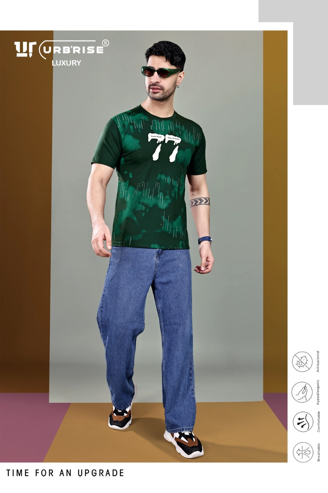 Style 864-871 Urbanrise Imported Lycra Mens Tshirts Manufacturer Ahmedabad