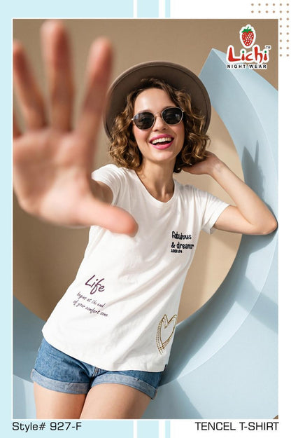 Style 927 Lichi Tencil Women Tshirt Exporter Gujarat