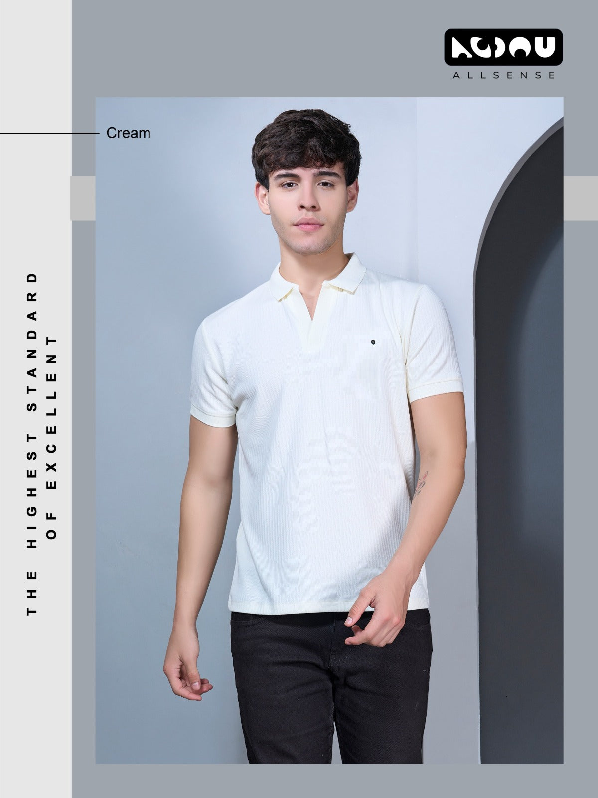 Style B 784 Allsense Interlock Mens Tshirts Exporter Gujarat